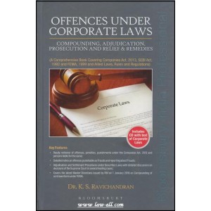 Bloomsbury's Offences Under Corporate Laws with CD by Dr. K. S. Ravichandran